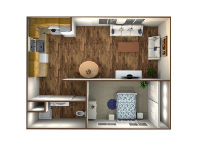 Mt Whitney Place Senior Apartments 1 Bedroom Plan A Lindsay 0