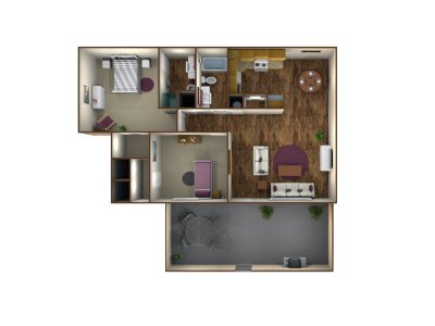 Monterey Pines Apartment Homes 2 Bedroom - 2 Bath Fresno 0