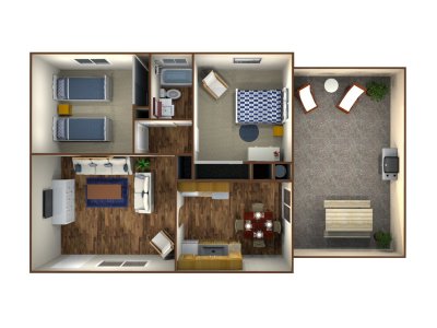 Driftwood Apartments 2 Bedroom 1 Bath - Downstairs Clovis 0