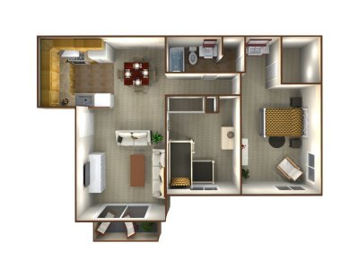 Northridge Apartments 2 Bedroom - 1.25 Bath {country_level2} 0